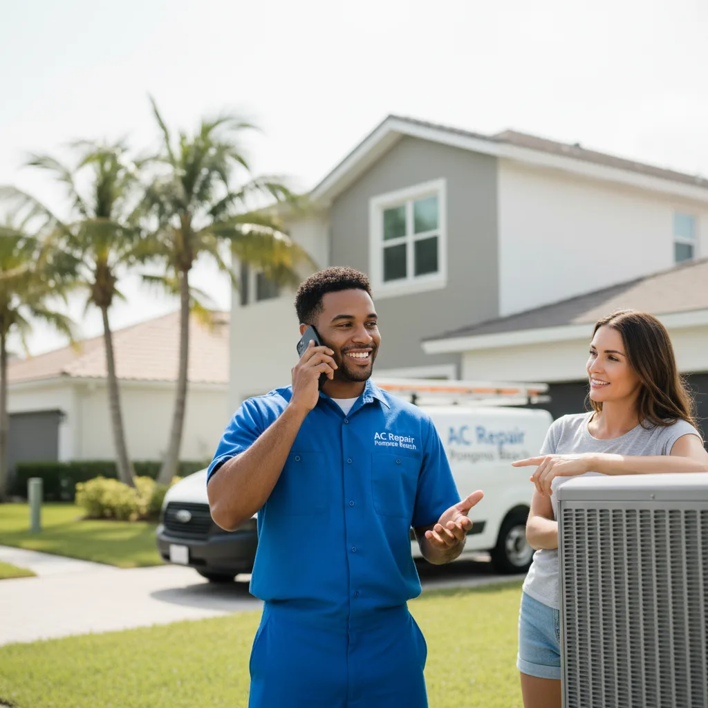 AC Repair Pompano Beach customer support in Deposit